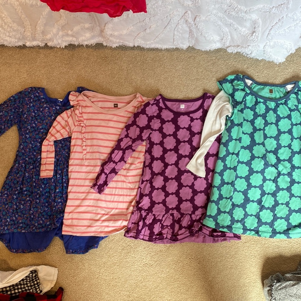 Tea collection lot bundle 3T dresses